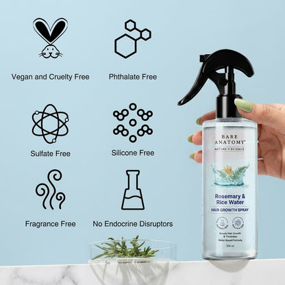 Rosemary & Rice Water Hair Growth Spray by Bare Anatomy