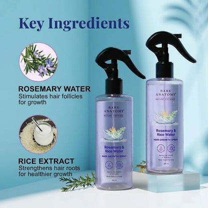 Rosemary & Rice Water Hair Growth Spray by Bare Anatomy